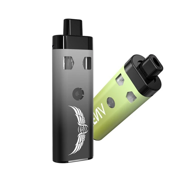 CA, kaksikammioinen CBD/THC-kannabisöljyllä ladattava kertakäyttöinen vape-laite